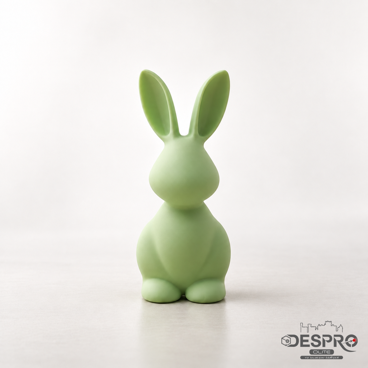 Conejo minimalista de Pascua — vista frontal | Despro