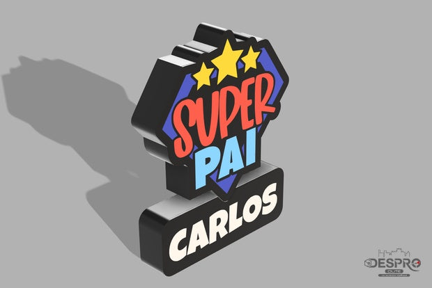 Lámpara LED Super Pai con nombre — Despro