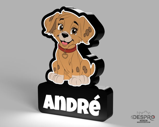 Lámpara LED Perrito con nombre — Despro