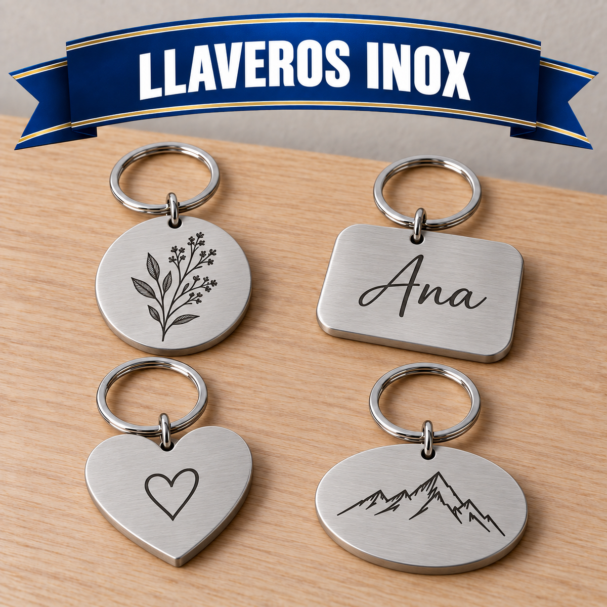 Llaveros Inox