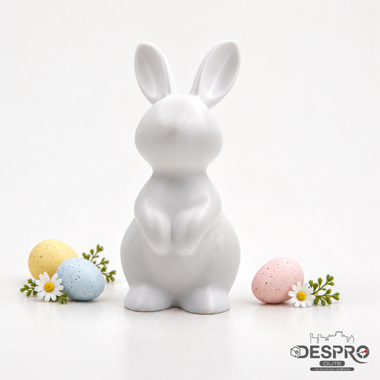 Conejo de Pascua – Decoración impresa en 3D — vista frontal | Despro