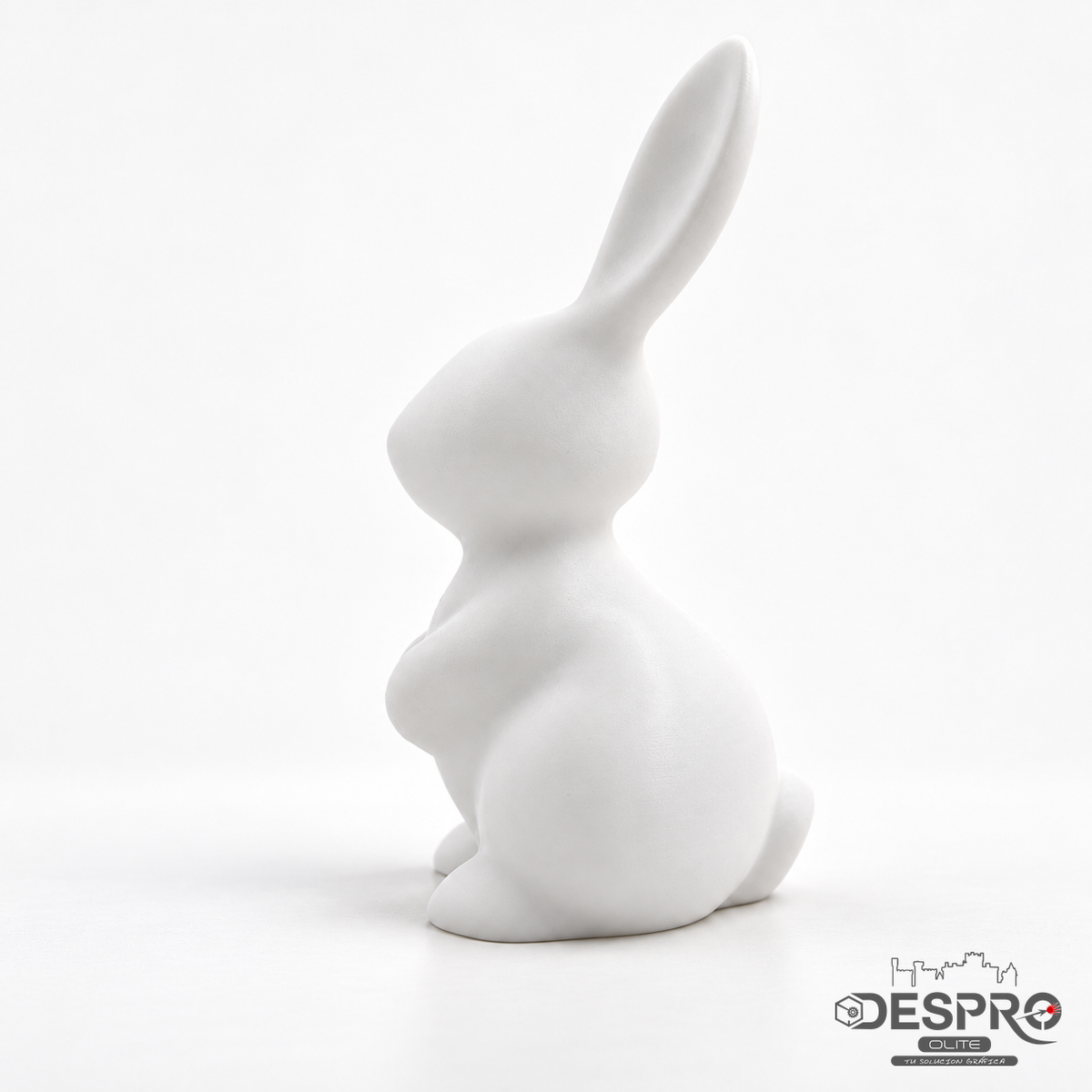 Conejo de Pascua – Decoración impresa en 3D — vista lateral | Despro