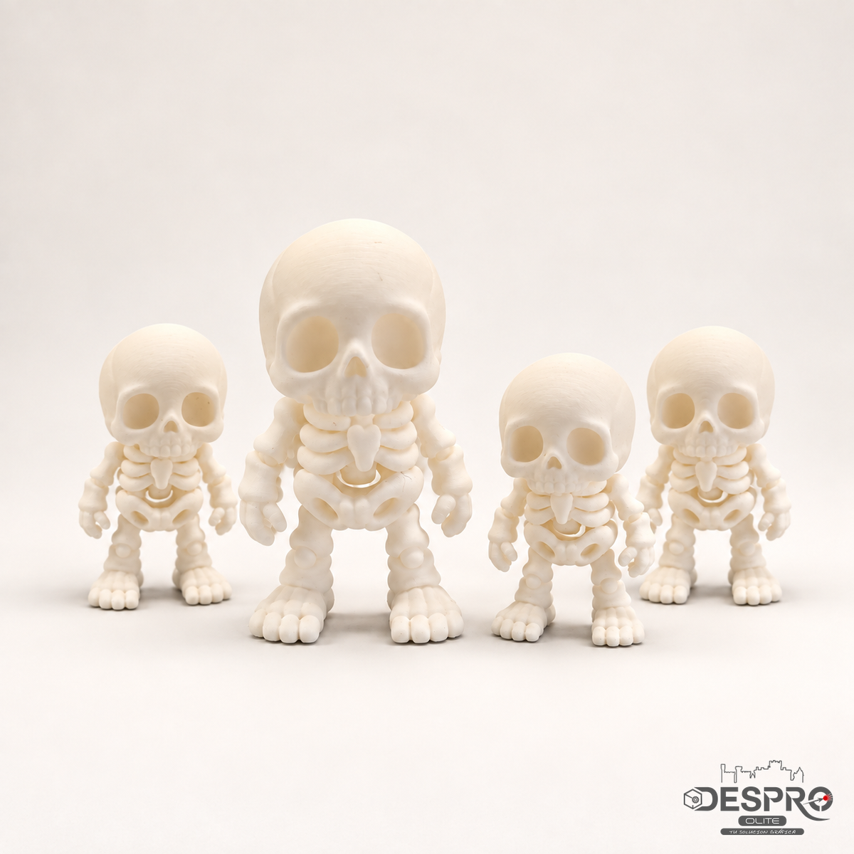 Llavero esqueleto articulado impreso en 3D — vista de estudio | Despro