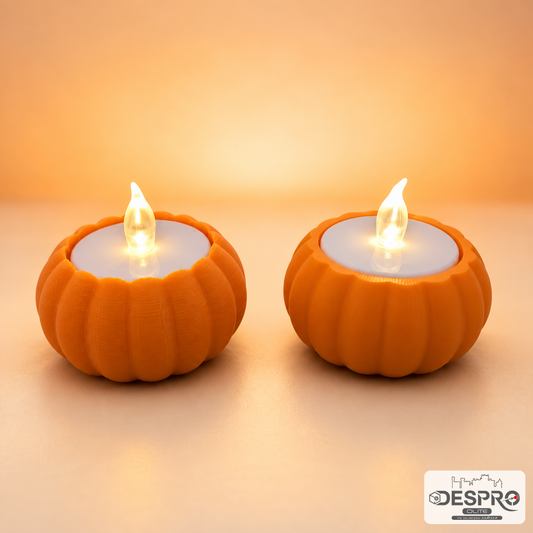Portavelas LED Calabaza de Halloween — vista de estudio | Despro