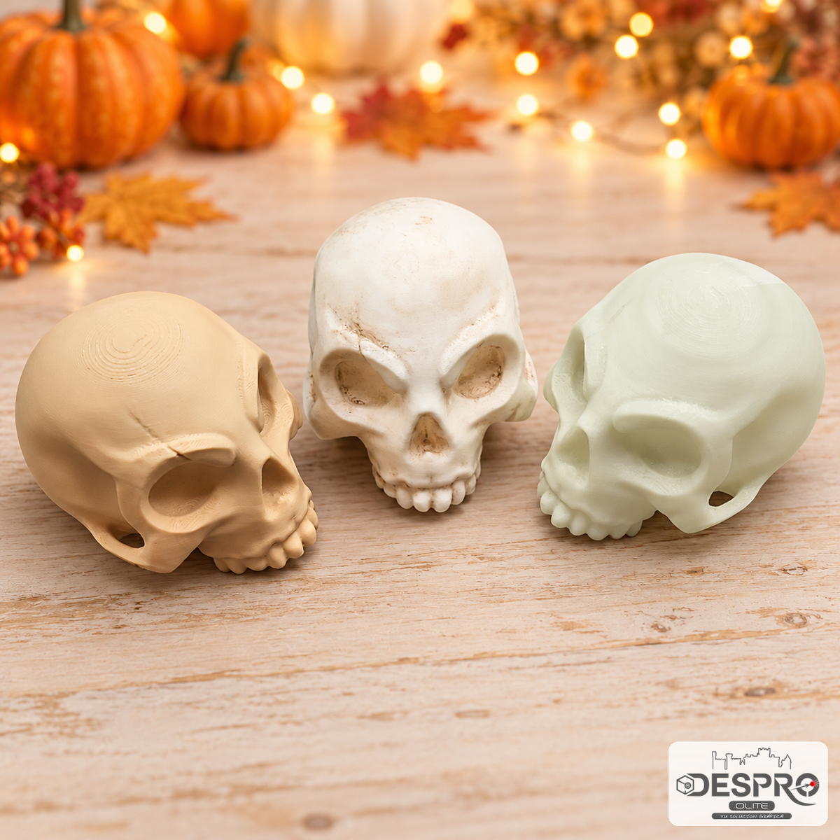 Calavera Decorativa de Halloween Impresa en 3D — ambientación | Despro