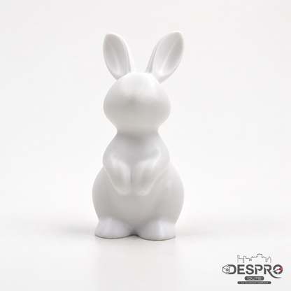 Conejo de Pascua – Decoración impresa en 3D — vista frontal | Despro