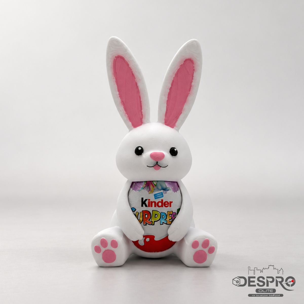Conejo de Pascua para huevo Kinder — primer plano | Despro
