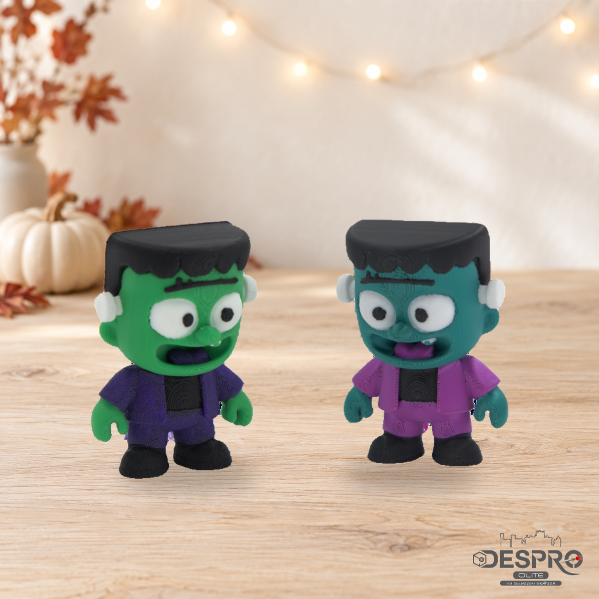 Llavero monstruo estilo Frankenstein impreso en 3D — ambientación en hogar | Despro