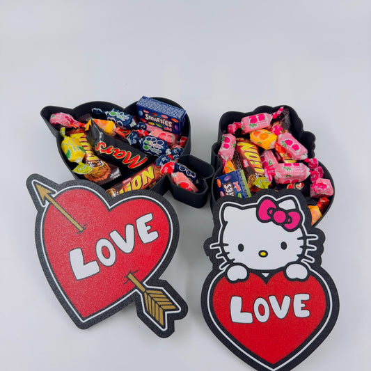 Caja decorativa San Valentín — corazón y Hello Kitty — imagen del producto | Despro