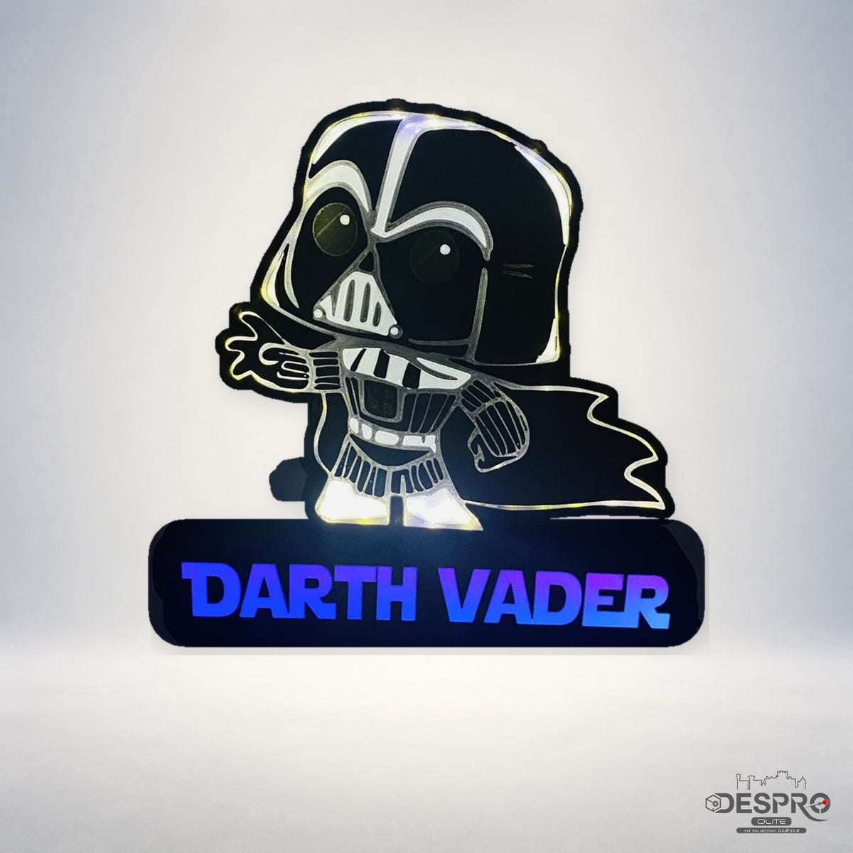 Lámpara LED Darth Vader con nombre — Despro