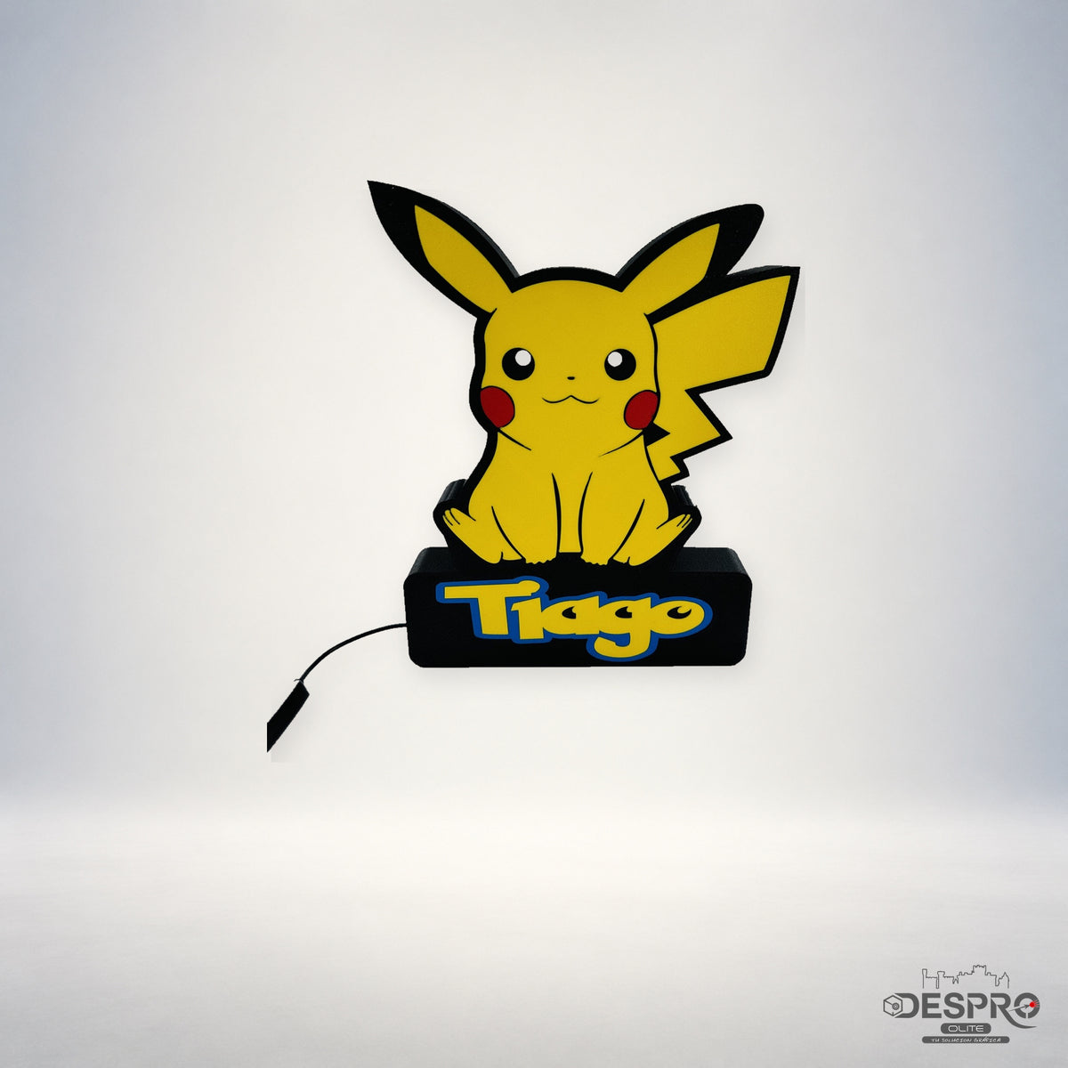 Lámpara LED Pikachu con nombre — Despro
