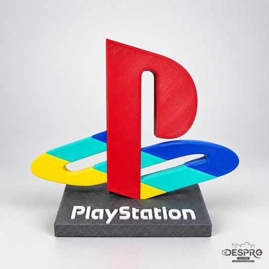Figura decorativa PlayStation — logotipo clásico — Despro