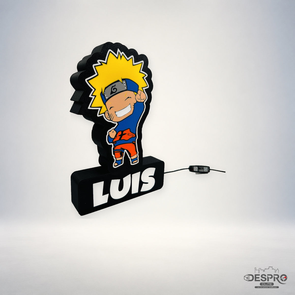 Lámpara LED Naruto con nombre — Despro