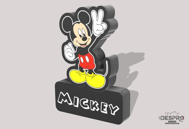 Lámpara LED Mickey Mouse de pie — Despro