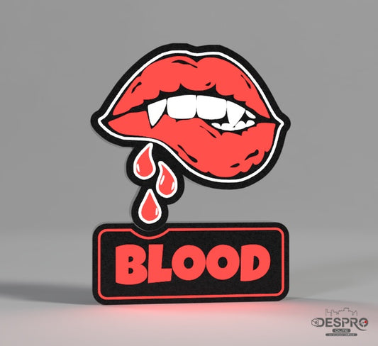 Lámpara LED Labios sangrientos — Despro