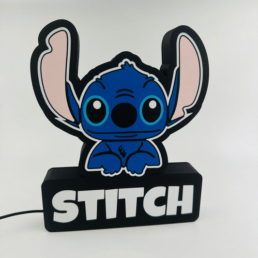 Lámpara LED Stitch con nombre — imagen del producto | Despro