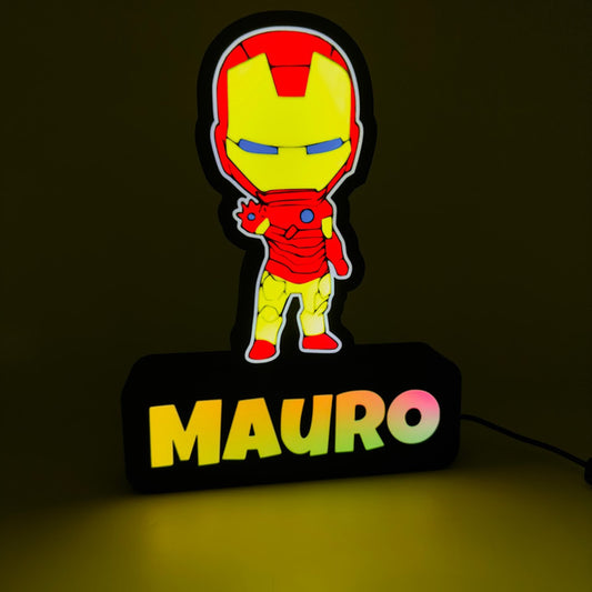 Lámpara LED Iron Man — modelo infantil — imagen del producto | Despro